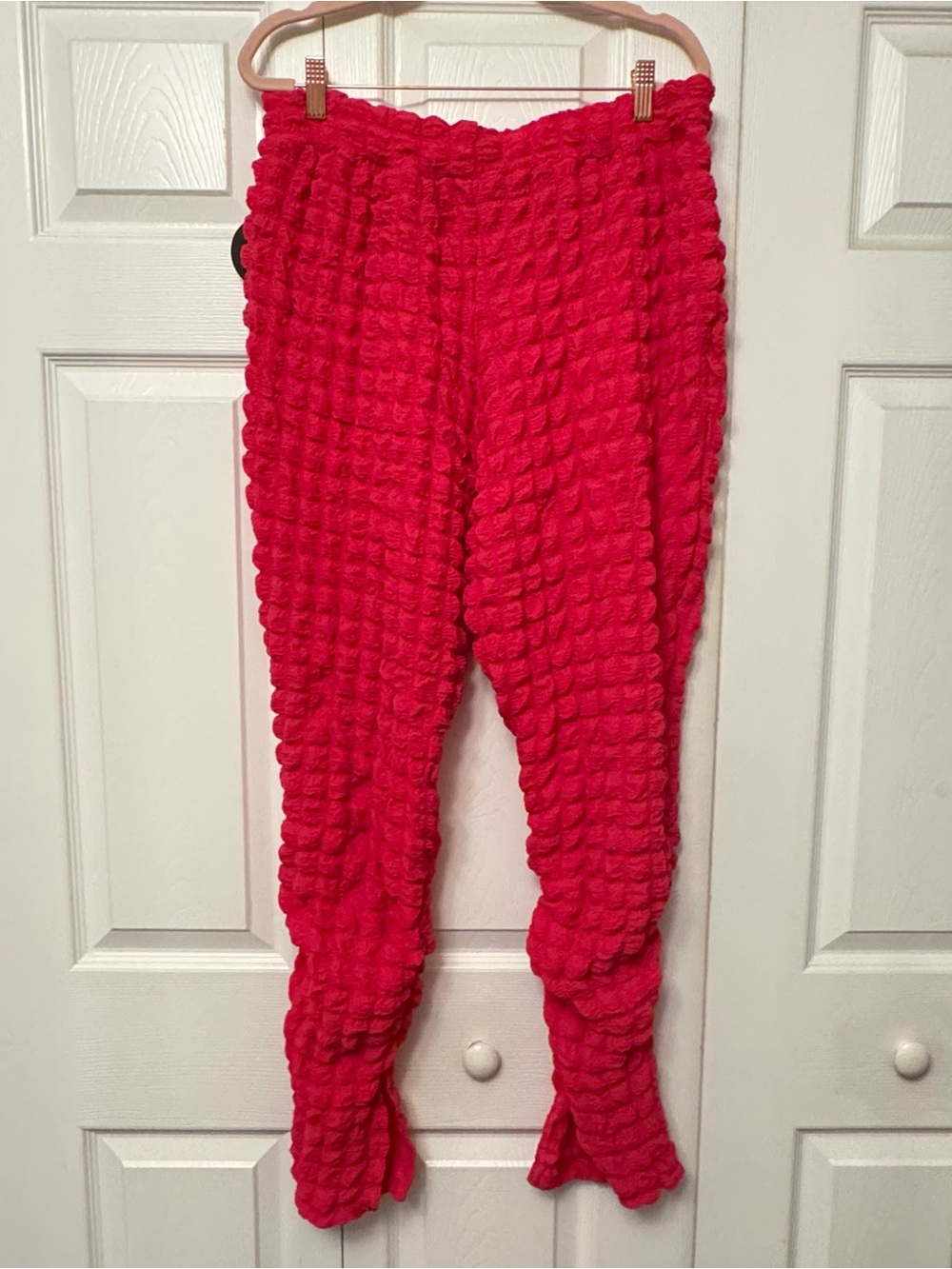NEW Textured Two-Piece Set- Hot Pink - Picture 3 of 5